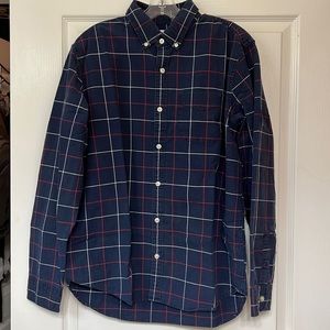 Gap mens cotton navy flannel size L